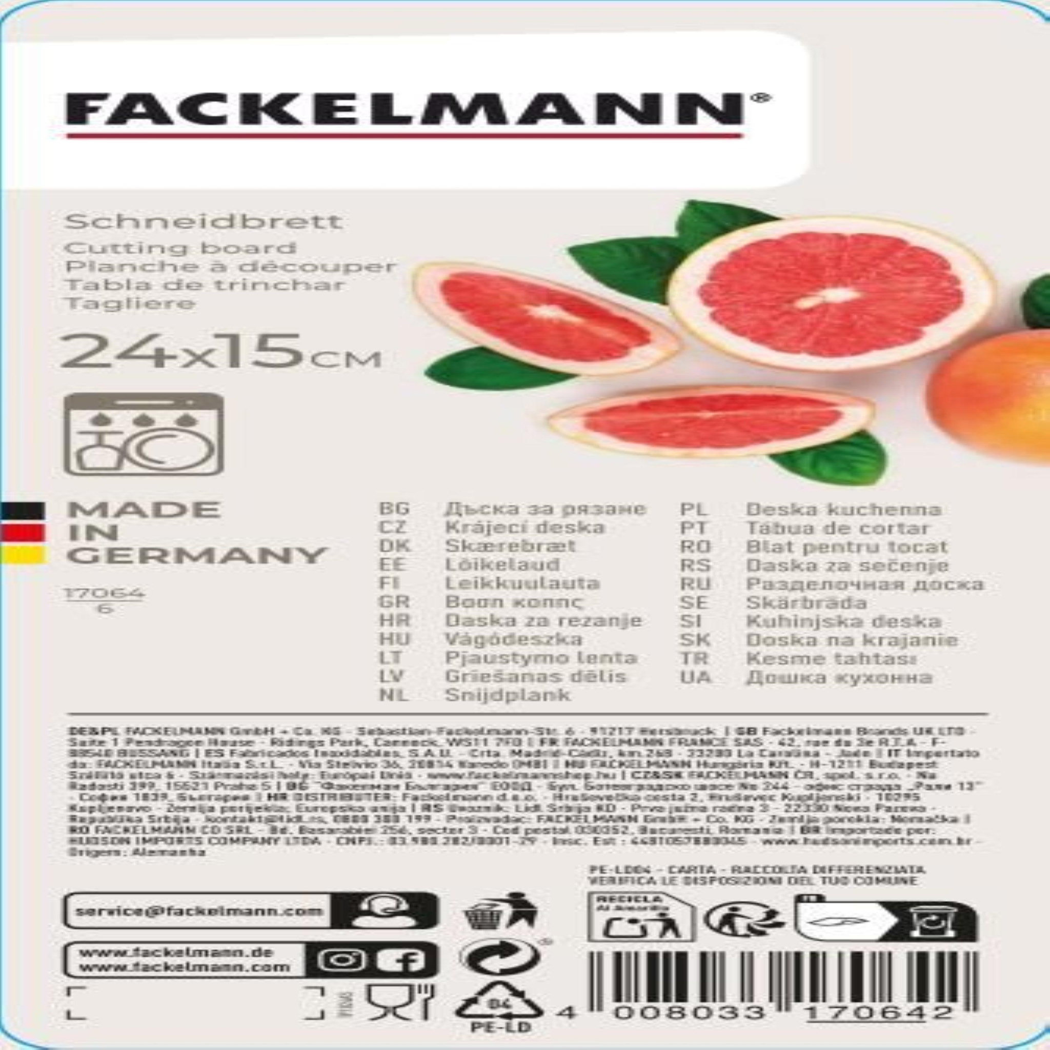 Voir la diapositive 3 : Fackelmann Planche à découper en plastique corail Fackelmann SUMMER PARTY