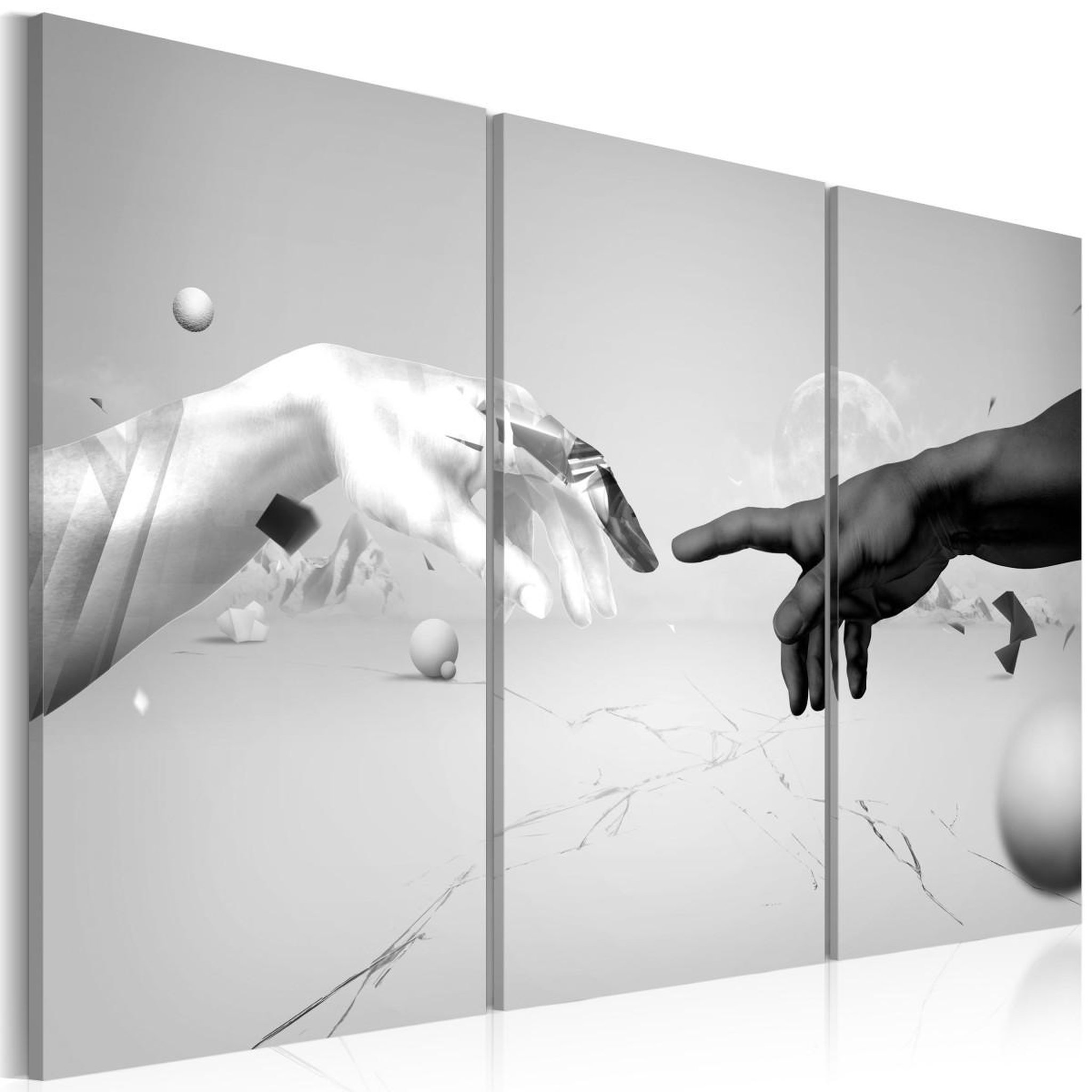 Voir la diapositive 1 : Paris Prix Tableau Imprimé  Toucher en Noir & Blanc