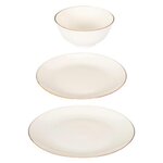 Paris Prix Service de Table en Porcelaine 12 Pièces  Erina  27cm Blanc