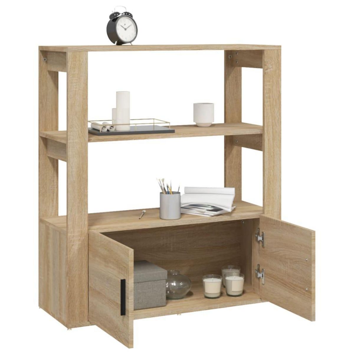 VIDAXL Buffet Chene sonoma 80x30x90 cm Bois d'ingenierie