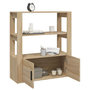 Voir la diapositive 5 : VIDAXL Buffet Chene sonoma 80x30x90 cm Bois d'ingenierie