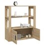 Voir la diapositive 5 : VIDAXL Buffet Chene sonoma 80x30x90 cm Bois d'ingenierie
