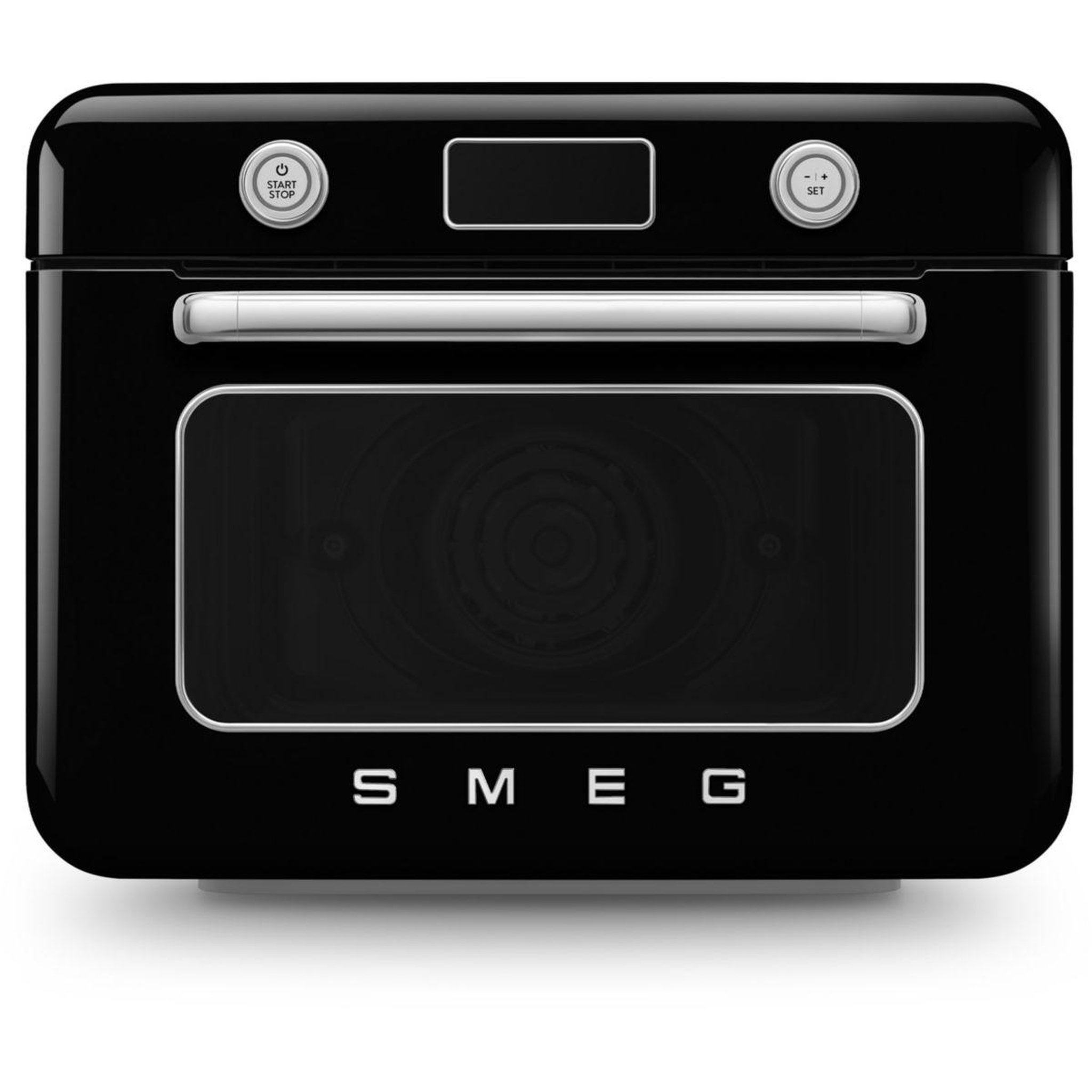 Voir la diapositive 1 : SMEG Mini four combiné vapeur 1800w noir - COF01BLEU
