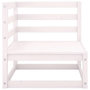 Voir la diapositive 5 : VIDAXL Canapes d'angle de jardin 2 pcs blanc bois de pin massif