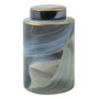 Voir la diapositive 1 : Paris Prix Vase Cylindrique en Céramique  Elegant  24cm Bleu