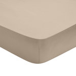 DODO Drap Housse Influence Percale Osier. Coloris disponibles : Beige