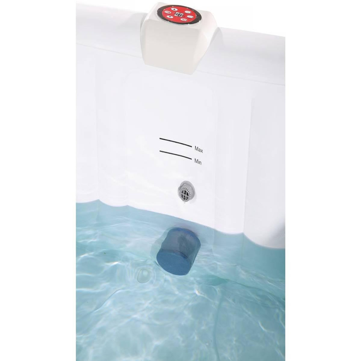 Habitat et Jardin Spa Gonflable Nice en PVC - 6 places - Marron/Crème