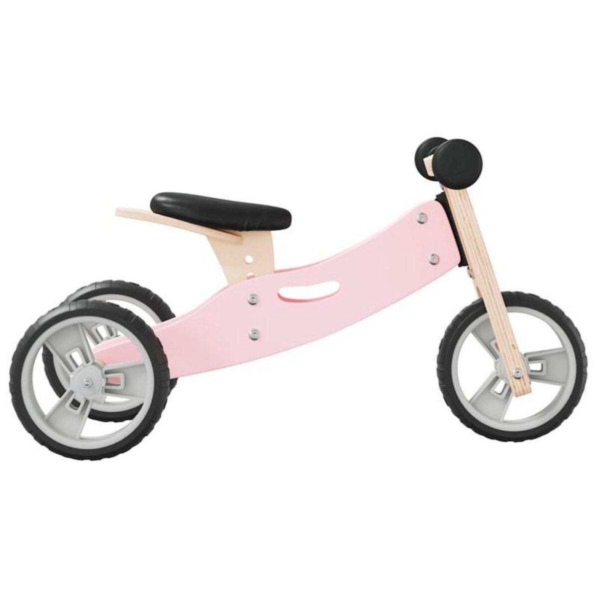 VIDAXL Vélo d équilibre pour enfants 2 in 1 rose