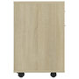 Voir la diapositive 5 : VIDAXL Armoire a roulettes Chene sonoma 45x38x54 cm Bois d'ingenierie