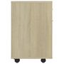 Voir la diapositive 5 : VIDAXL Armoire a roulettes Chene sonoma 45x38x54 cm Bois d'ingenierie