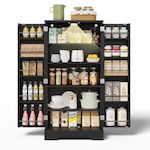 MERAX Buffet de cuisine. Coloris disponibles : Noir, Blanc