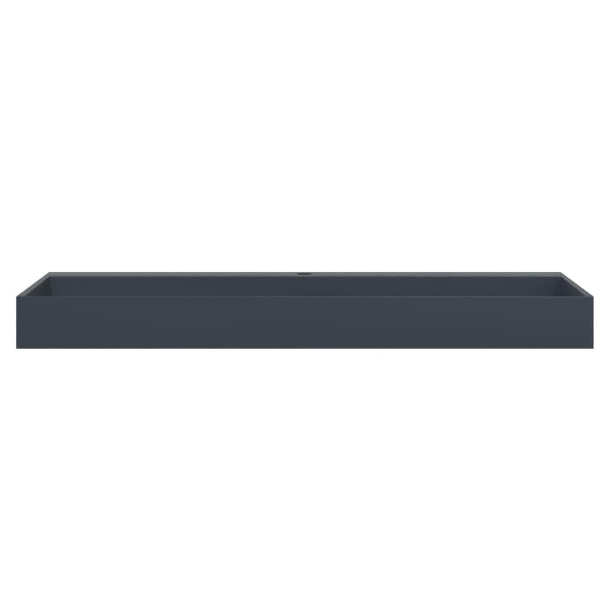 Voir la diapositive 4 : VIDAXL Vasque 120x46x11 cm fonte minerale/marbre anthracite