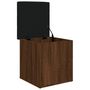 Voir la diapositive 4 : VIDAXL Banc de rangement chene marron 42x42x45 cm bois d'ingenierie
