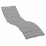 Voir la diapositive 2 : VIDAXL Coussin de chaise longue gris 200x60x3 cm tissu oxford