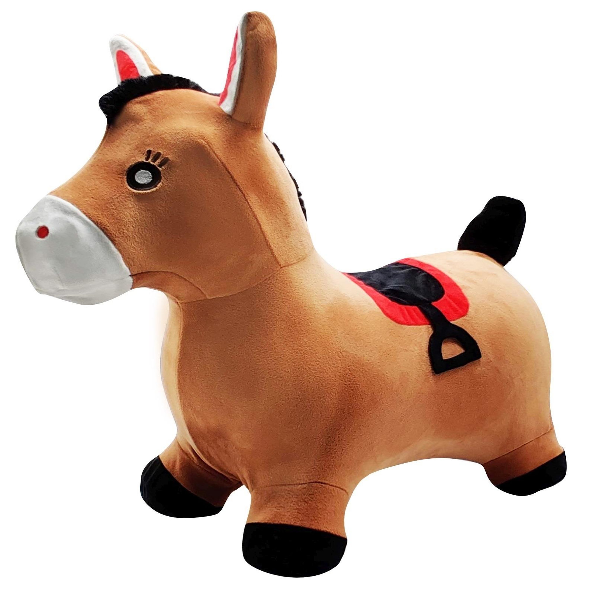 Lexibook Poney Sauteur Gonflable avec housse en peluche