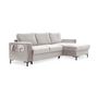 Voir la diapositive 6 : BEST MOBILIER Lilly - canapé d'angle droit - 4 places - convertible avec coffre - en velours