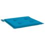 Voir la diapositive 5 : VIDAXL Coussins de chaise de jardin lot de 2 bleu 50x50x3 cm