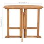 Voir la diapositive 6 : VIDAXL Table a dîner pliable de jardin Ø90x75 cm Bois de teck solide