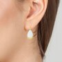  Boucles d'oreilles SC Bohème ornées de nacre blanche