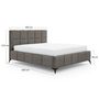 Voir la diapositive 4 : BEST MOBILIER Millie - lit coffre - 140x200 cm - sommier inclus - en velours