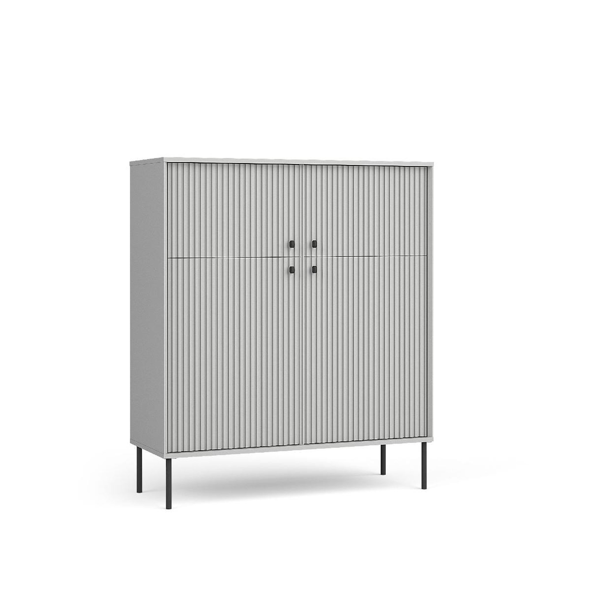 JLC KREATION Argentier-bar moderne 4 portes simy