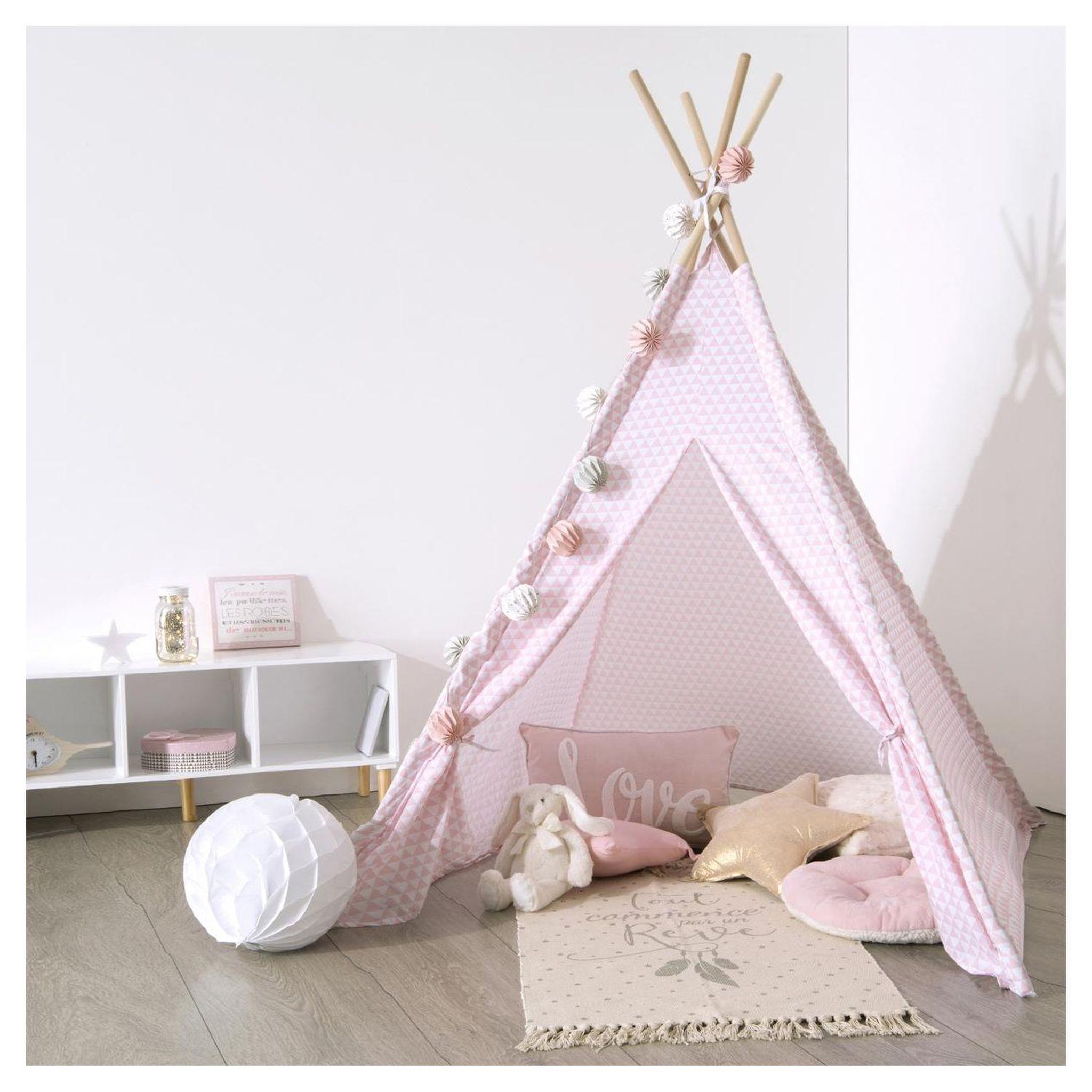Voir la diapositive 1 : ATMOSPHERA FOR KIDS Tipi d'intérieur enfant motifs triangles hauteur 160 cm