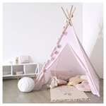ATMOSPHERA FOR KIDS Tipi d'intérieur enfant motifs triangles hauteur 160 cm. Coloris disponibles : Rose