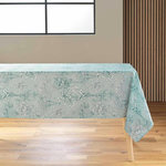 Paris Prix Nappe Antitache Imprimé  Canarie  145x240cm Sauge
