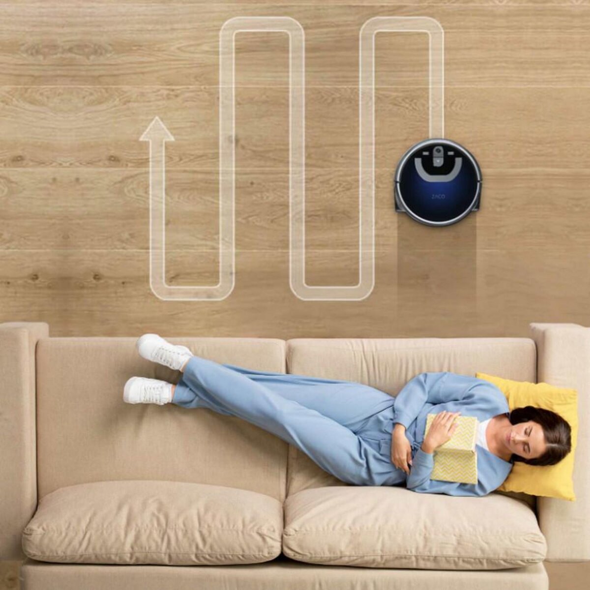 ZACO Aspirateur/laveur robot connecté - W450