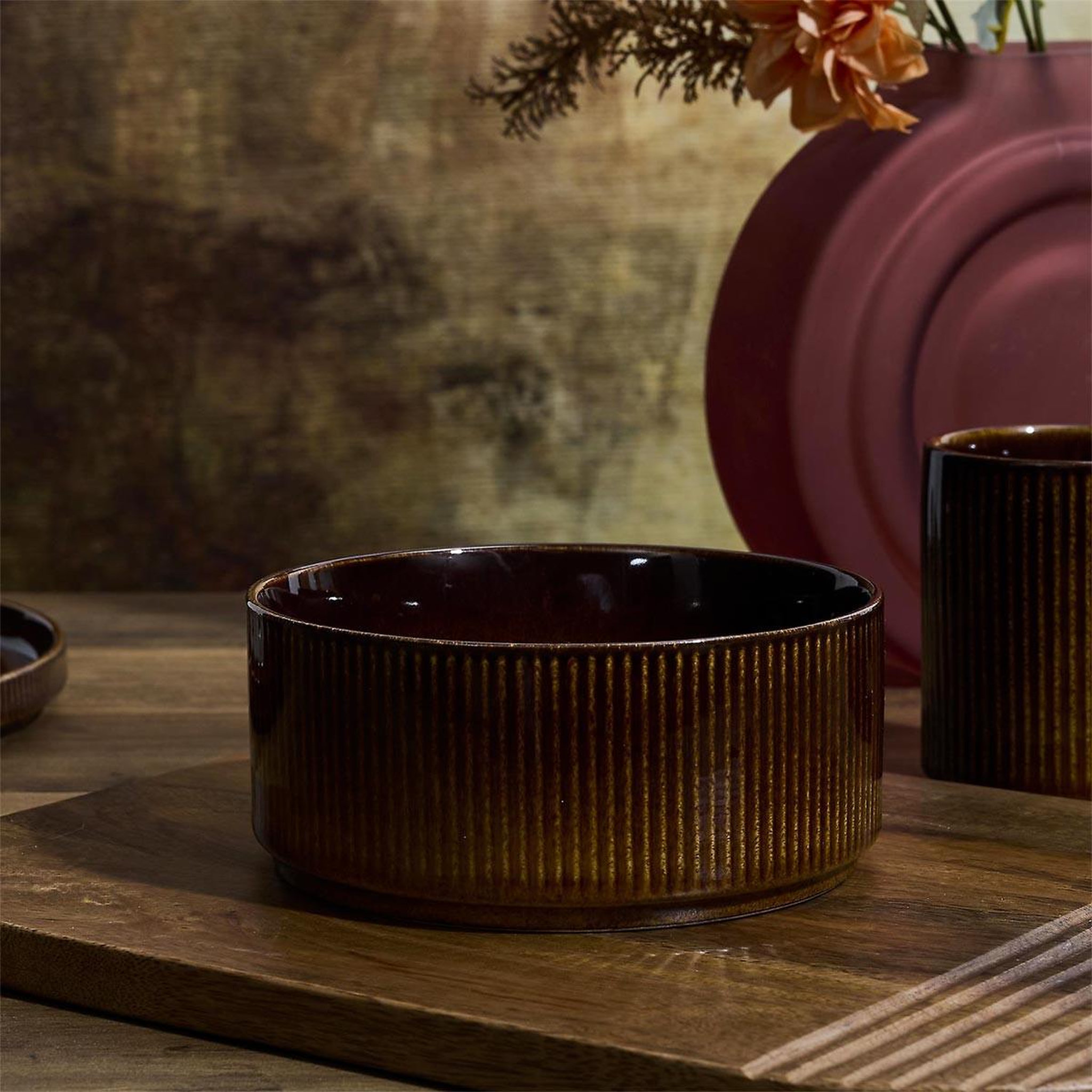 Voir la diapositive 4 : COOK CONCEPT Lot de 6 bols  ysia  14cm marron