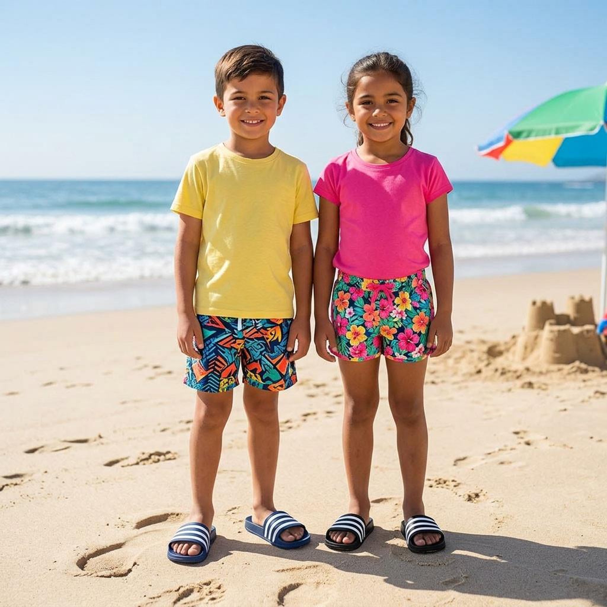 Voir la diapositive 6 : OZABI OZABI Pack 2 Paires Claquettes Enfant EVA Antidérapante