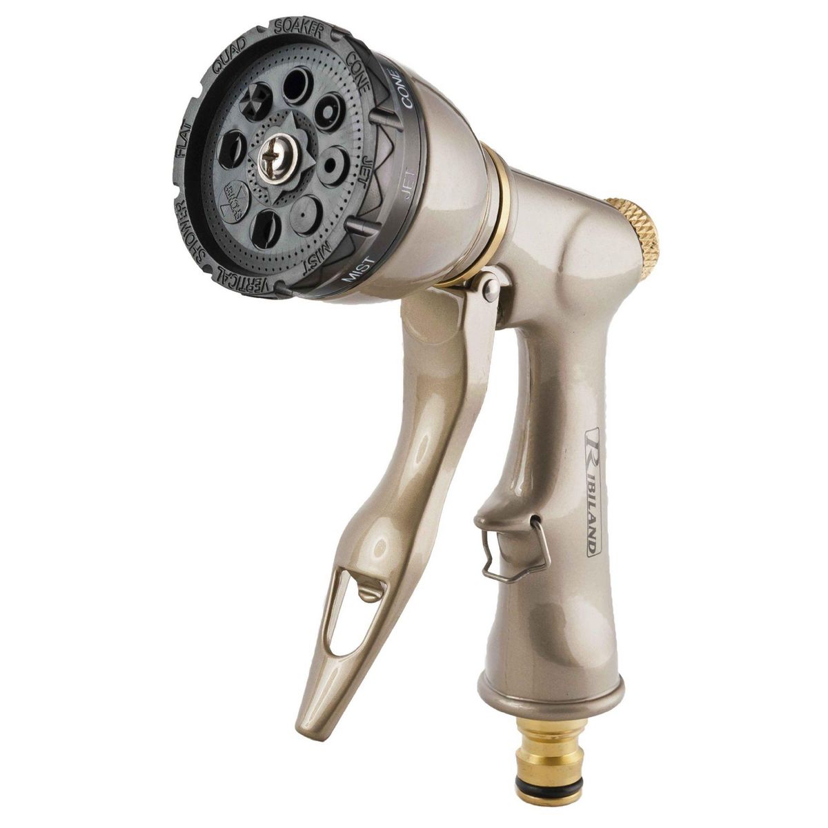 Ribiland Pistolet d'arrosage laiton multifonction