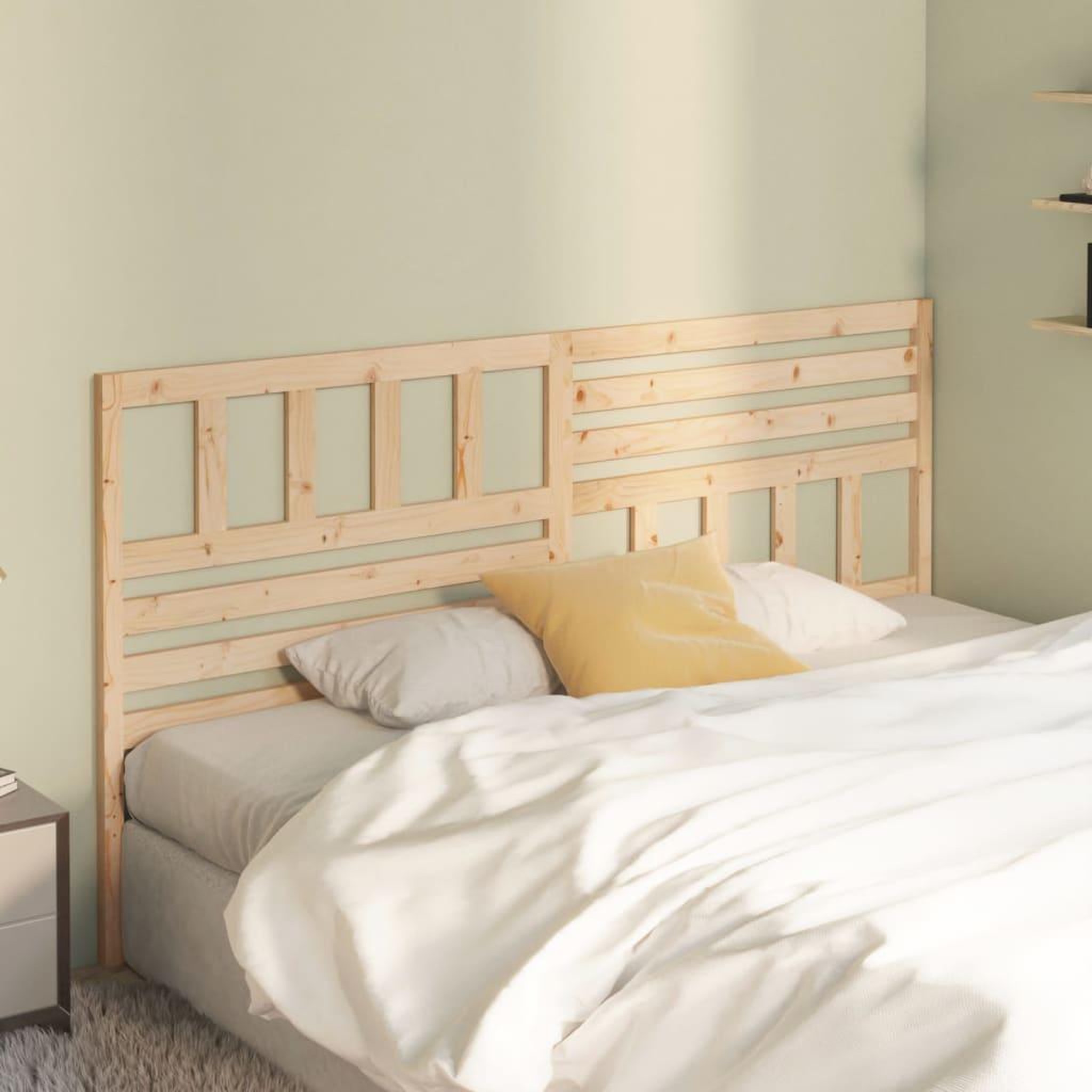 Voir la diapositive 1 : VIDAXL Tete de lit 206x4x100 cm Bois massif de pin