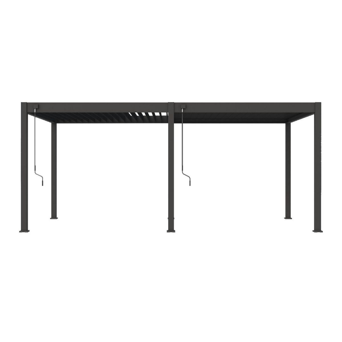 Pergola Bioclimatique autoportée- 3x6 m - Aluminum Anthracite - VS OmBREA®