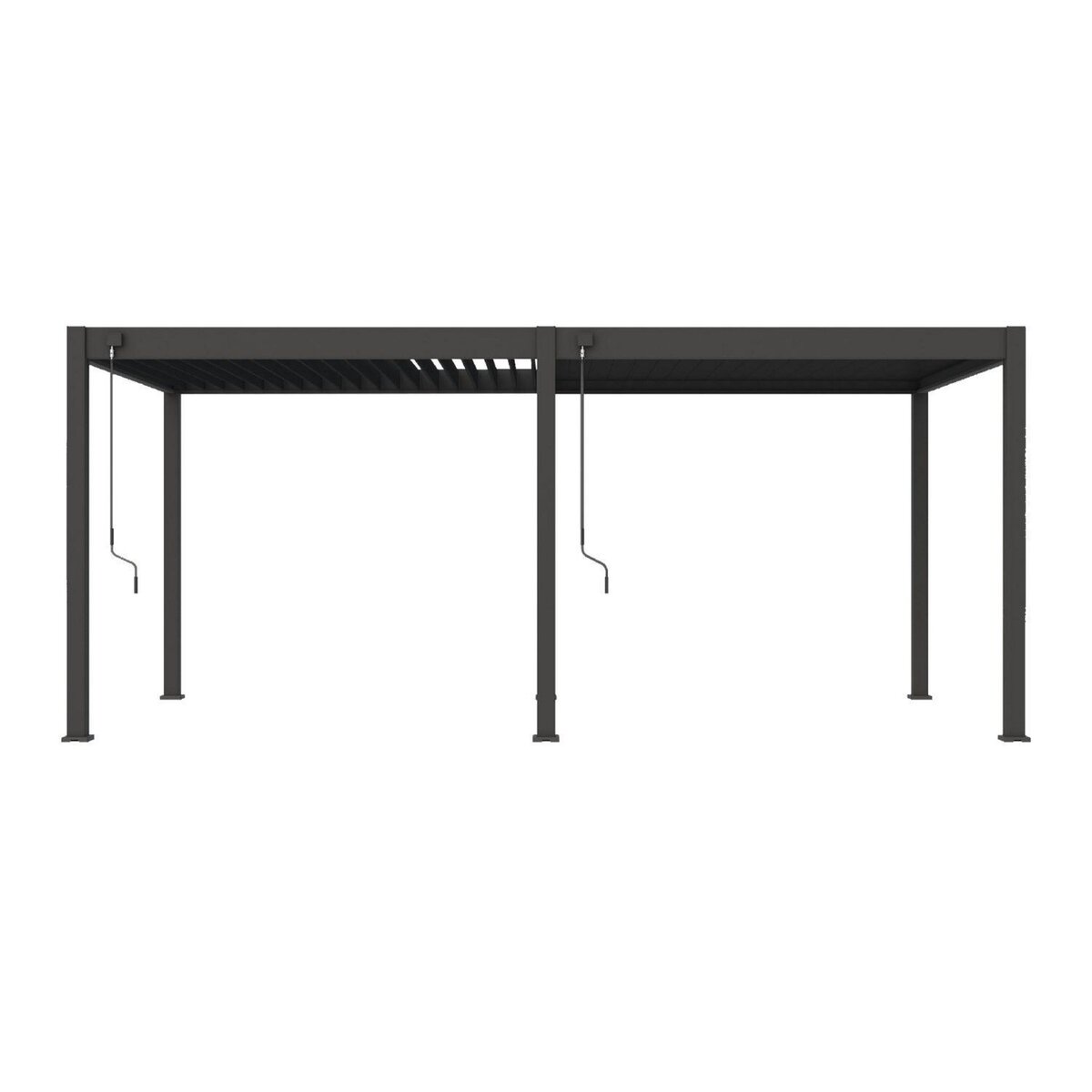 Pergola Bioclimatique autoportée- 3x6 m - Aluminum Anthracite - VS OmBREA®