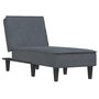 Voir la diapositive 2 : VIDAXL Chaise longue gris fonce velours