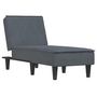 Voir la diapositive 2 : VIDAXL Chaise longue gris fonce velours