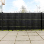 VIDAXL Paravents de balcon 10 pcs noir 255x19 cm resine tressee