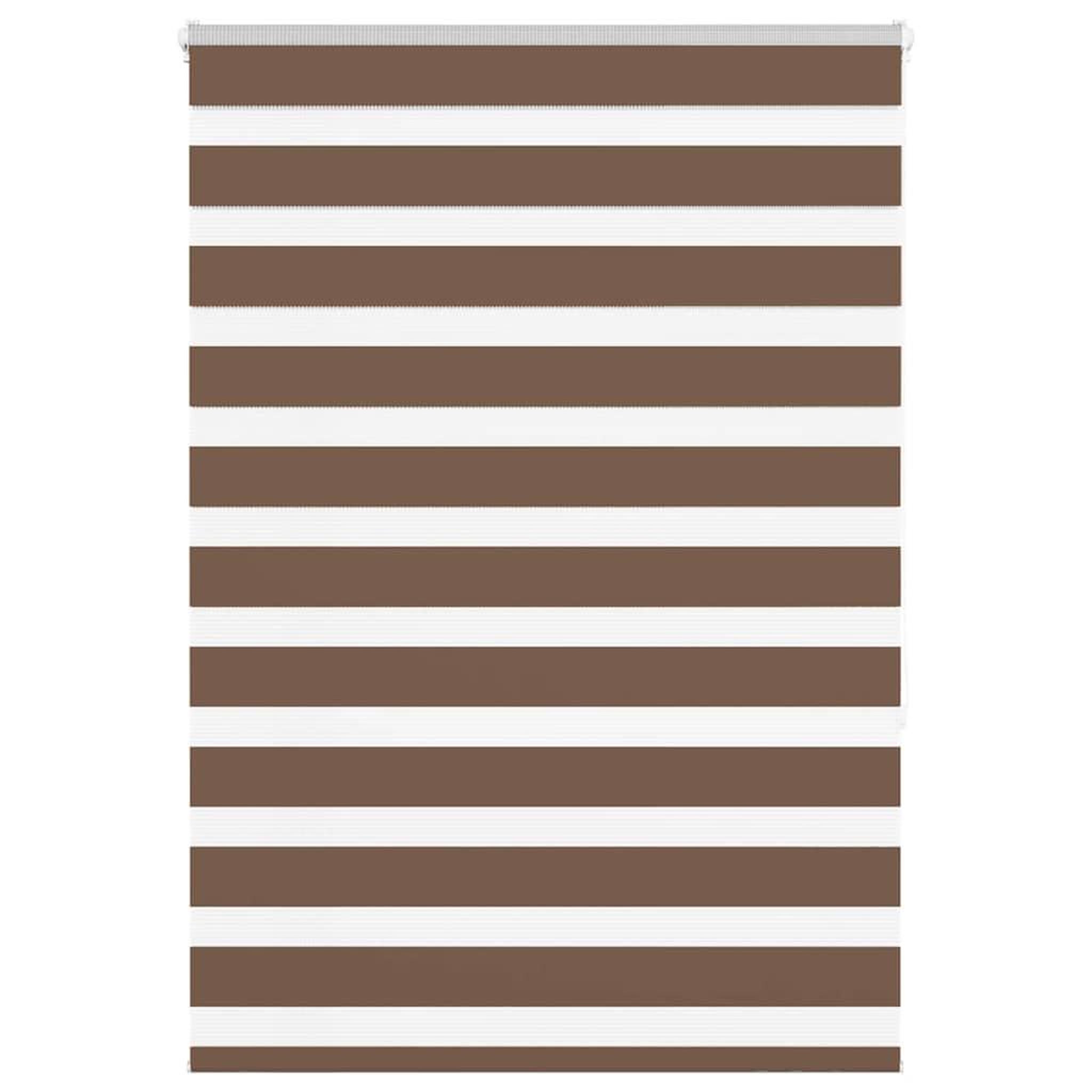 VIDAXL Store zebre marron 95x150 cm largeur du tissu 90,9 cm polyester