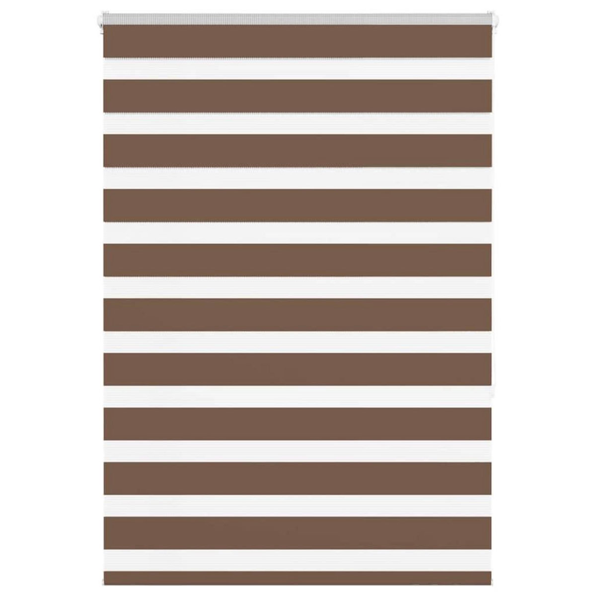 VIDAXL Store zebre marron 95x150 cm largeur du tissu 90,9 cm polyester