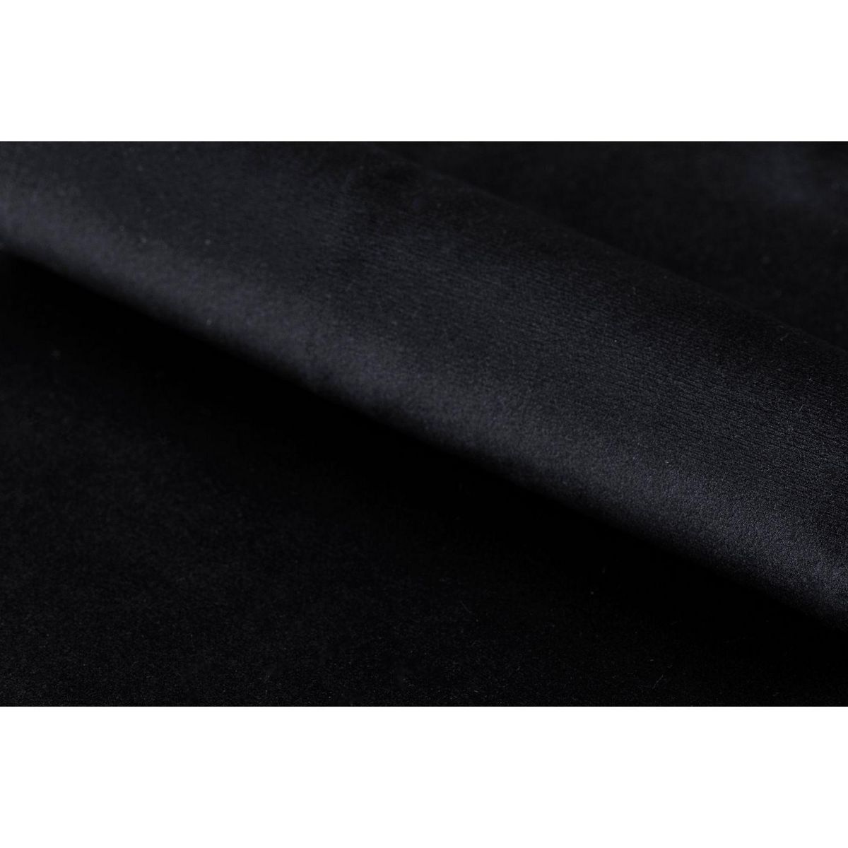 TOILINUX Lot de 2 chaises Billie en velours et métal - Noir