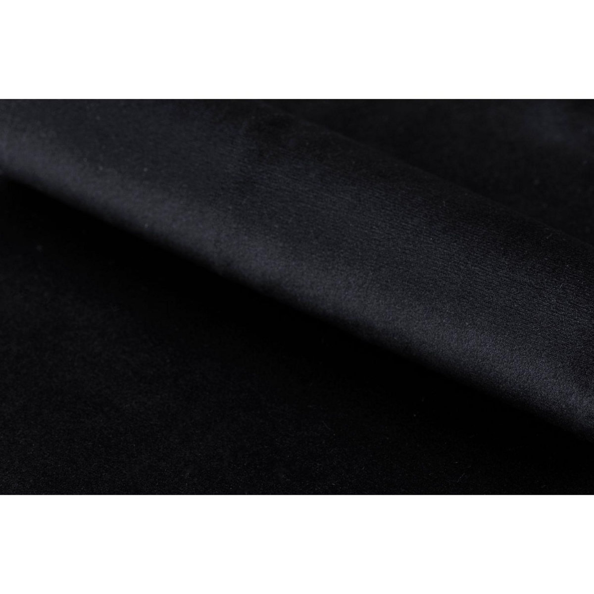 TOILINUX Lot de 2 chaises Billie en velours et métal - Noir