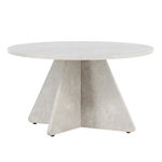 Paris Prix Table Basse Effet Marbre  ﻿Bootcut  80cm Beige