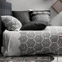 Voir la diapositive 2 : ATELIER DU COTON Parure housse de couette 100%coton 57fils pavage