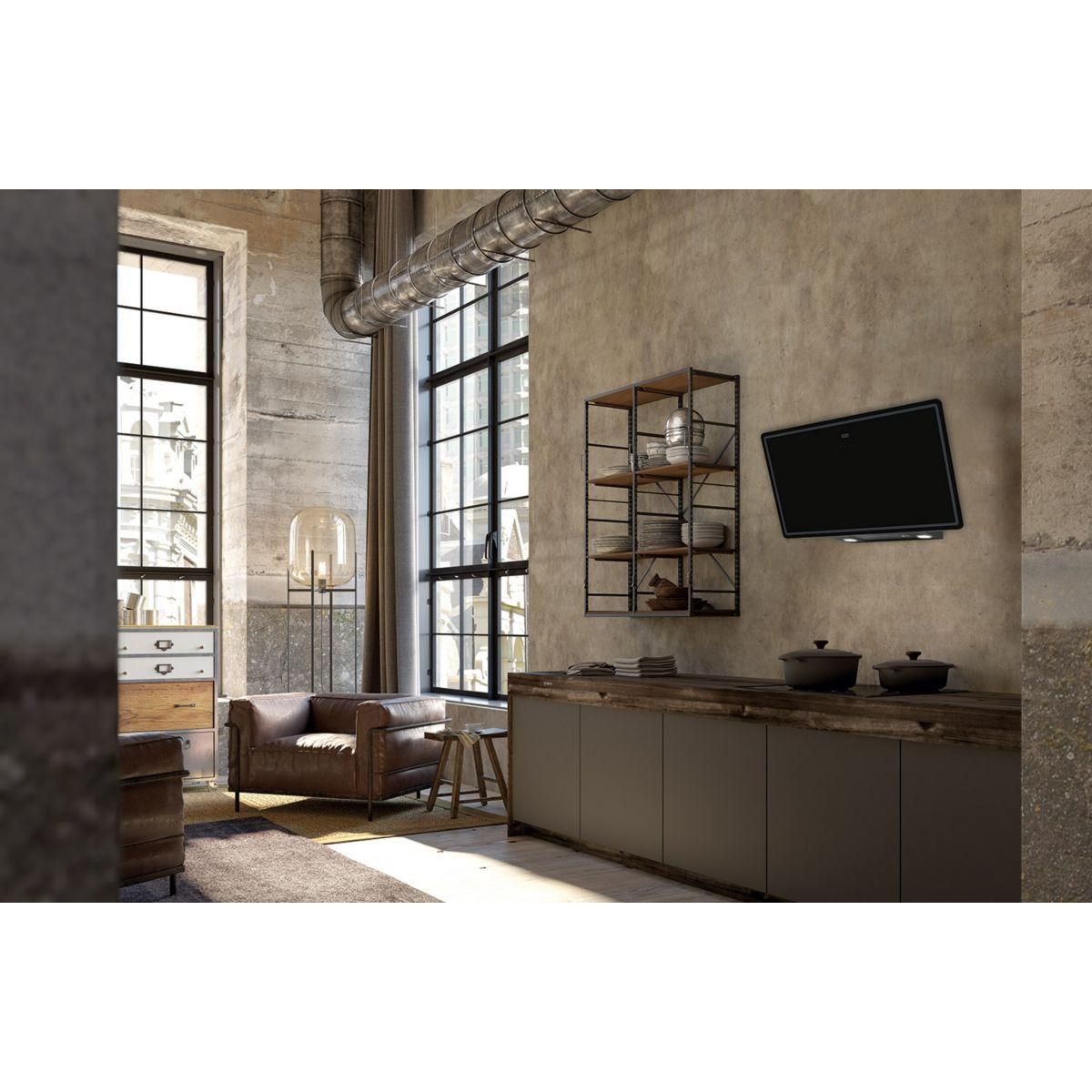 franke Hotte décorative murale inclinée SMART FPJ 915 V BK/DG