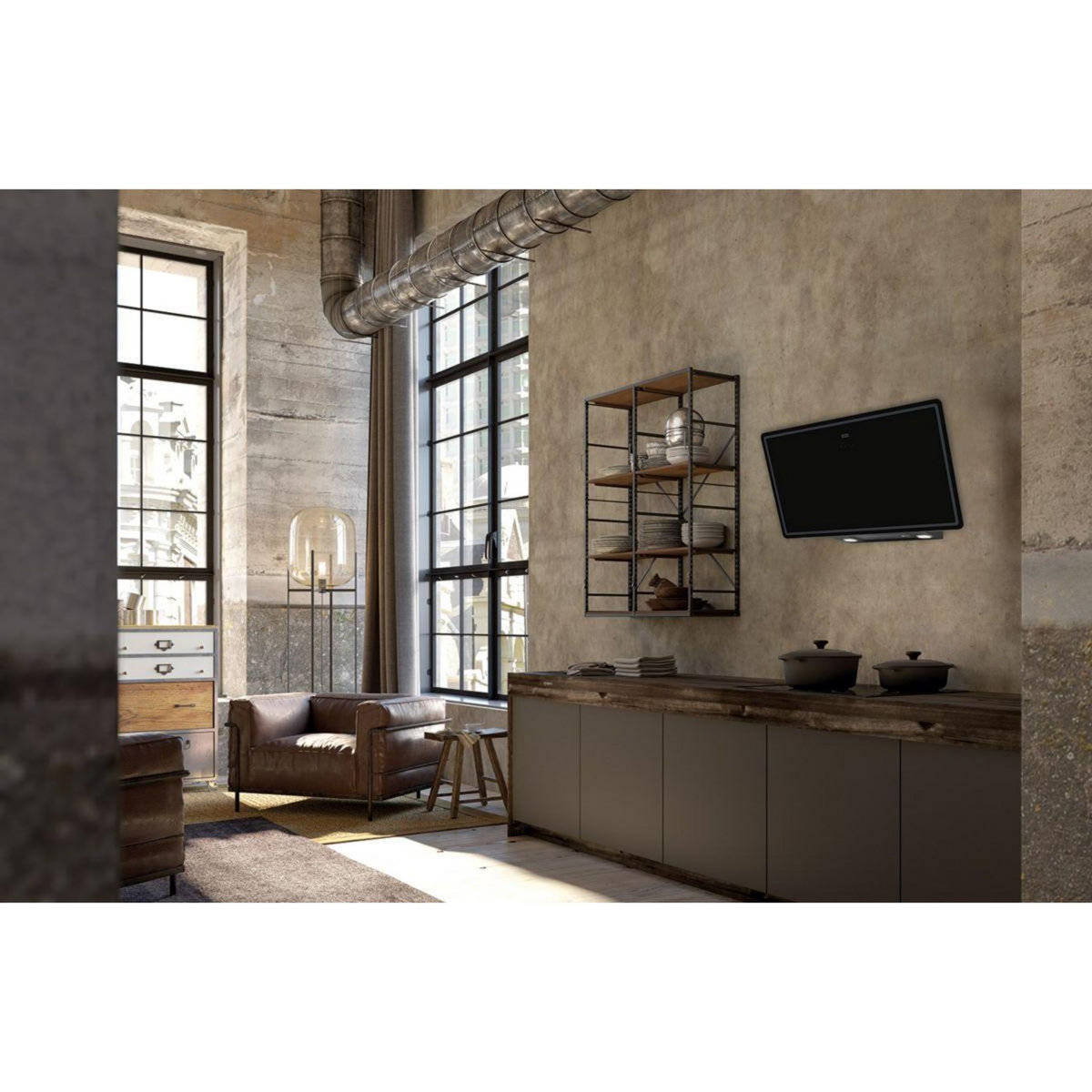 franke Hotte décorative murale inclinée SMART FPJ 915 V BK/DG