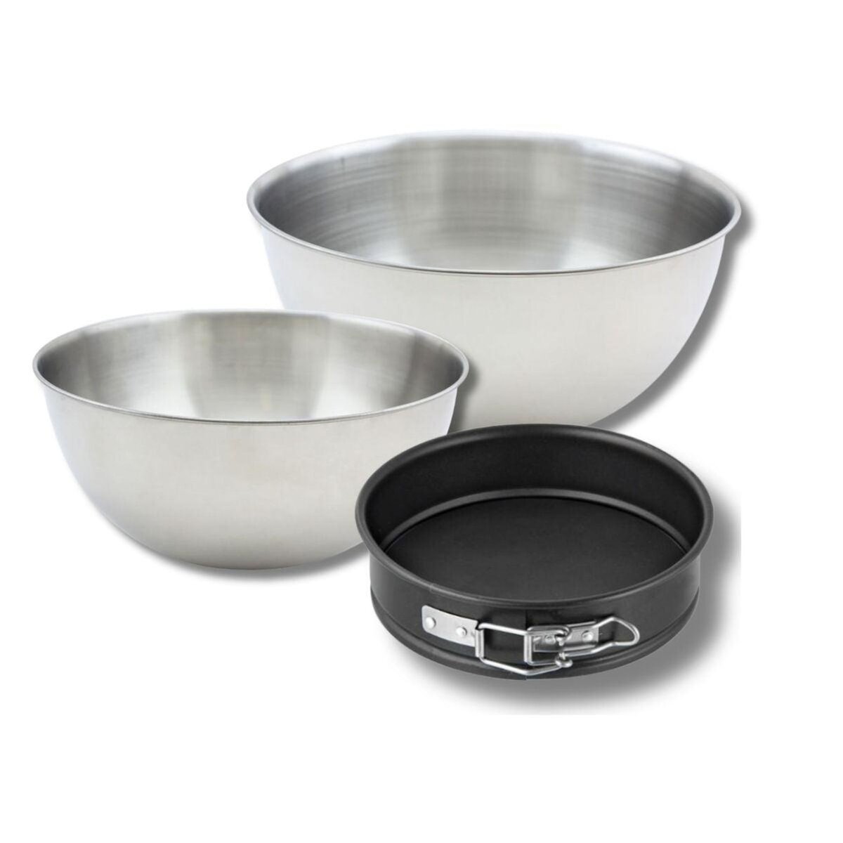 ZENKER Set pâtisserie avec mini moule à manqué 16 cm, 2 bols à mixer et 1 spatule Zenker