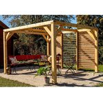 Hisense Pergola bioclimatique 10.57m² bois naturel - vt3431v