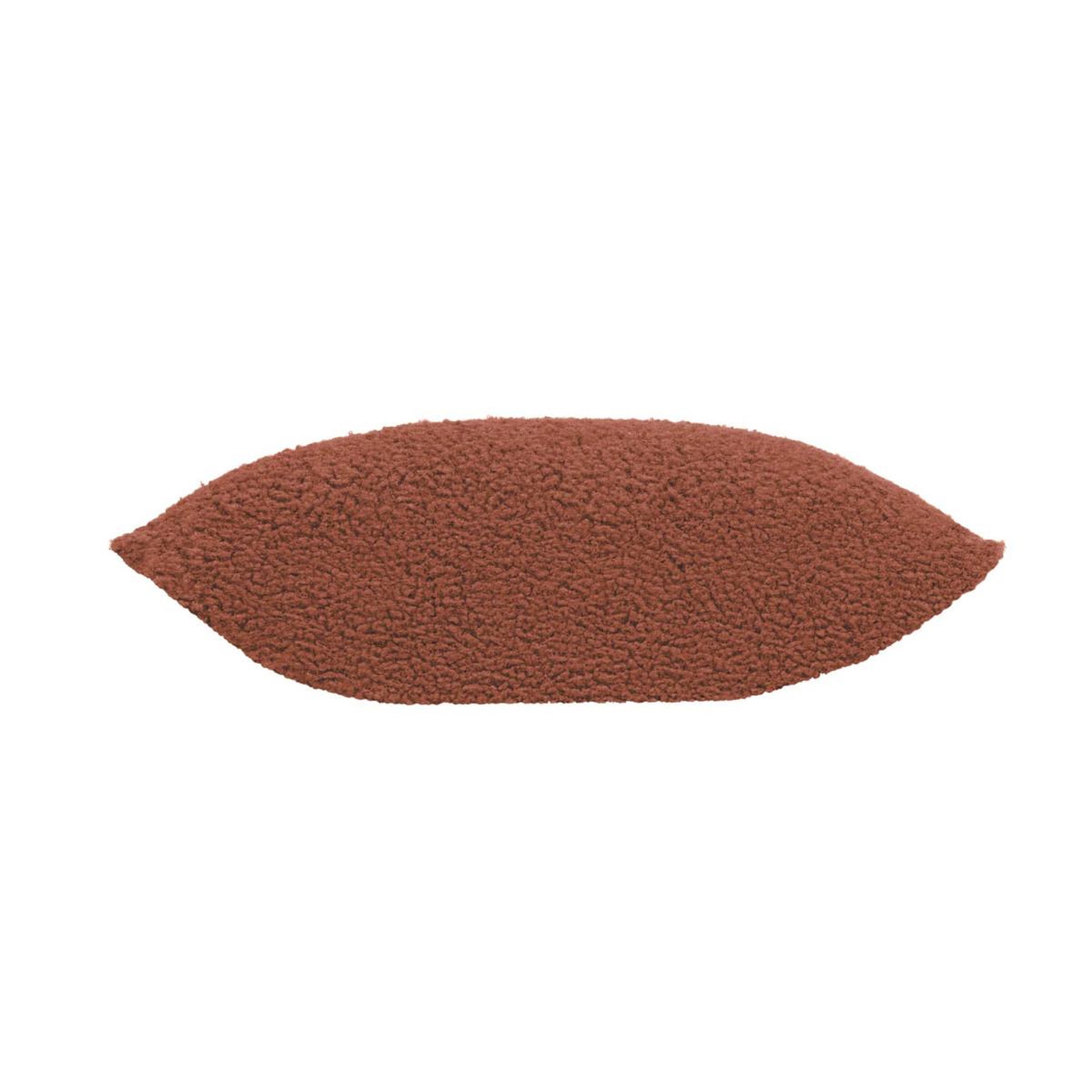 Voir la diapositive 2 : Douceur d'Intérieur Housse de coussin en tissu bouclette  woolen  40x40cm terracotta