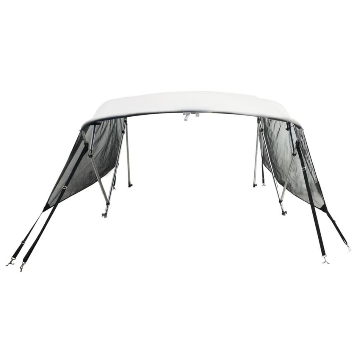 VIDAXL Toit bimini a 4 arceaux parois en maille 243x(170-182)x137 cm